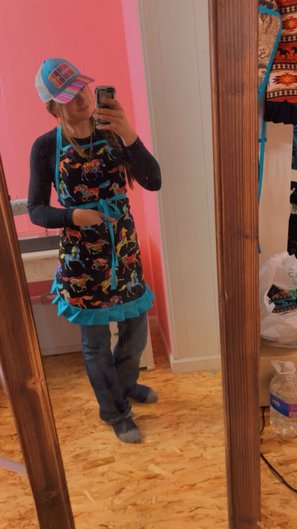 Bright Painted Ponies Apron