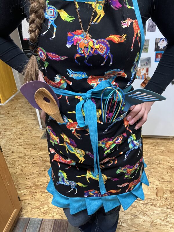 Bright Painted Ponies Apron