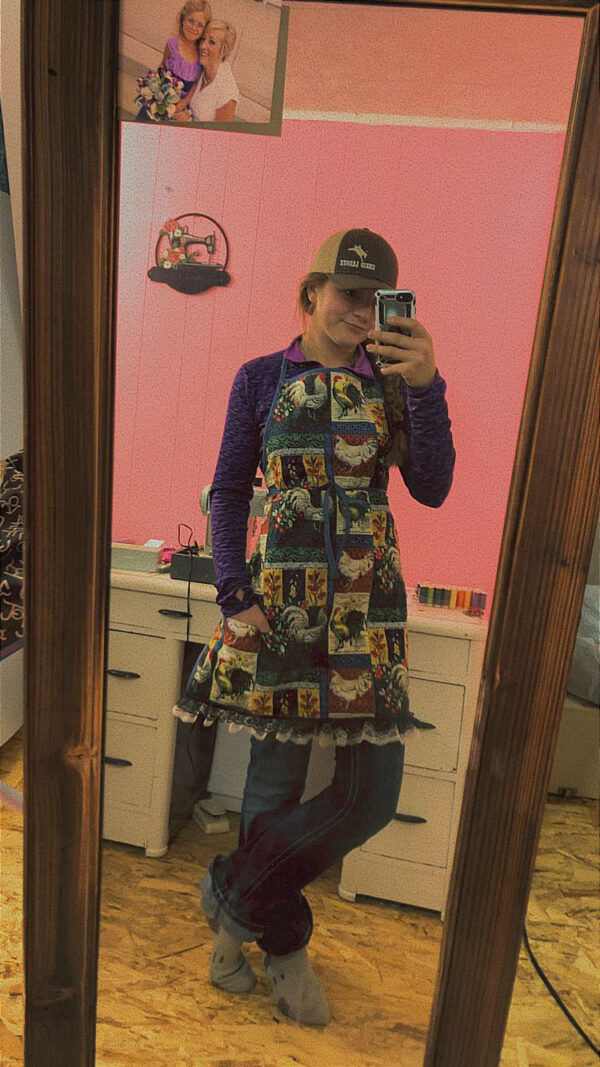 Chickens and Lace Apron