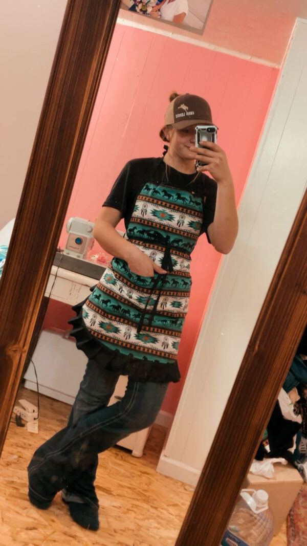 Teal Horse Dreamer Apron