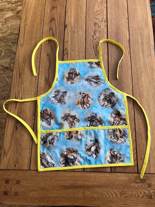 Blue Cowboy Apron